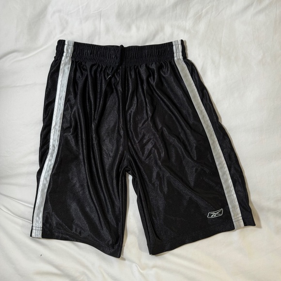 Reebok Dazzle Basketball Y2K Shorts with Silver Stripes - Picture 2 of 6
